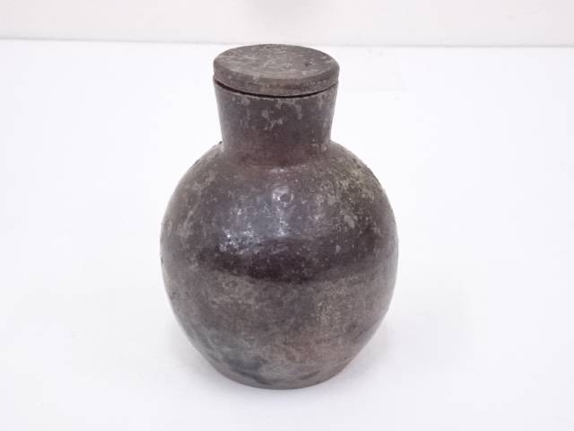 楽天市場】【中古】【華道】備前焼 赤畠太造 徳利形花入（共箱