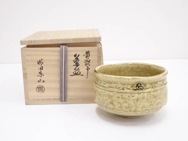 志野焼　鼠志野　抹茶椀　東山　野田東山　共箱⑤ 楽天市場】【中古】【茶道具】野田東山造 鼠志野茶碗（共箱