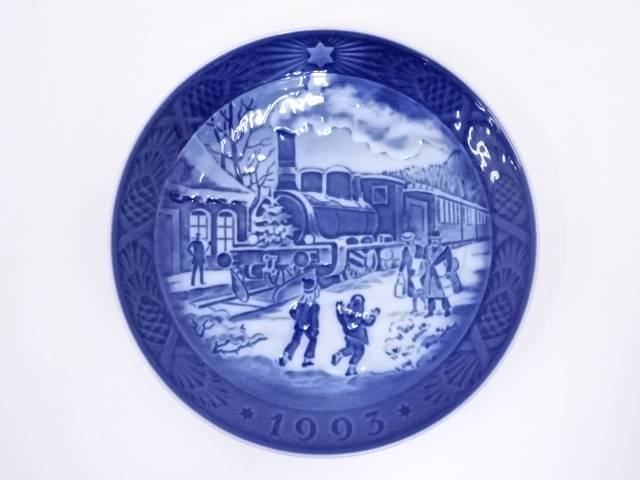 豪華 皿 プレート 陶芸 陶器 Royal Copenhagen ロイヤルコペンハーゲン イヤープレート 1993年 送料無料 中古 カフェ 食卓 インテリア キッチン 雑貨 おしゃれ ブランド 洋食器 北欧 Copenhagen Royal Dgb Gov Bf