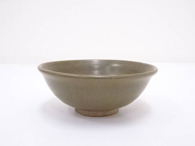 茶道具　刷毛目灰釉茶碗 楽天市場】【中古】【茶道具】灰釉刷毛目平茶碗【送料無料】茶道