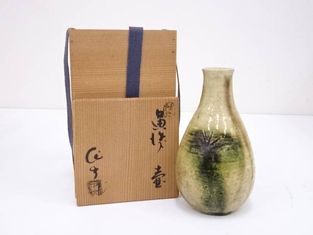 萬古焼　森一蔵作陶　壺　ツボ　作家物　飾りツボ　インテリア　陶器 楽天市場】【中古】【陶芸・陶器】森一蔵造 赤絵壺（共箱