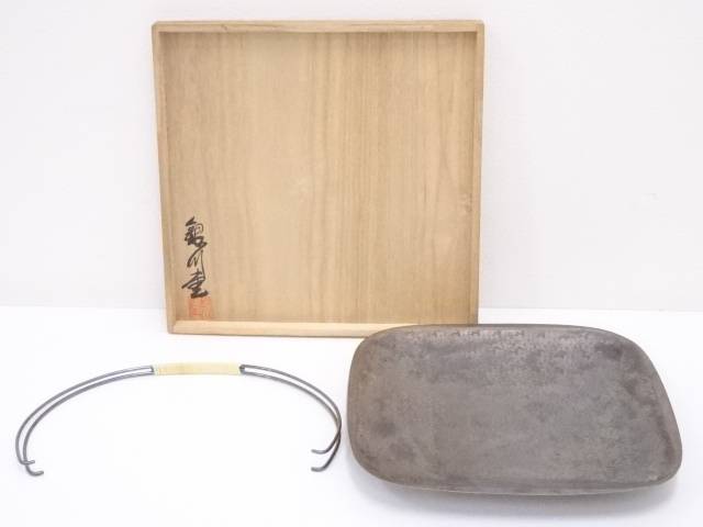 楽天市場】【中古】【金属】金寿堂造 丸形黄銅菓子器（共箱