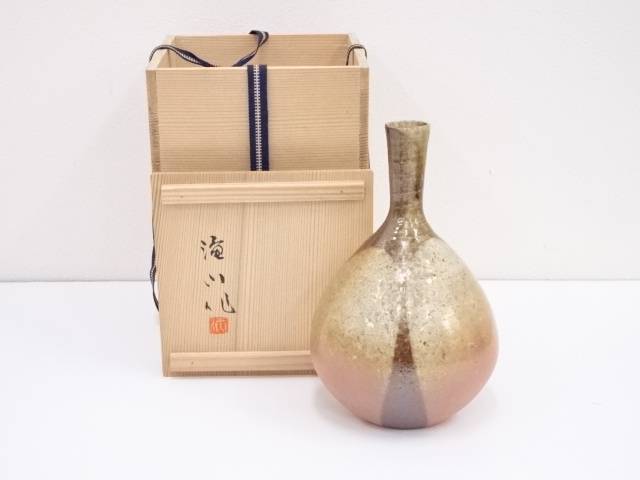 萬古焼　森一蔵作陶　壺　ツボ　作家物　飾りツボ　インテリア　陶器 萬古焼 森一蔵作陶 壺 ツボ 作家物 飾りツボ インテリア 陶器