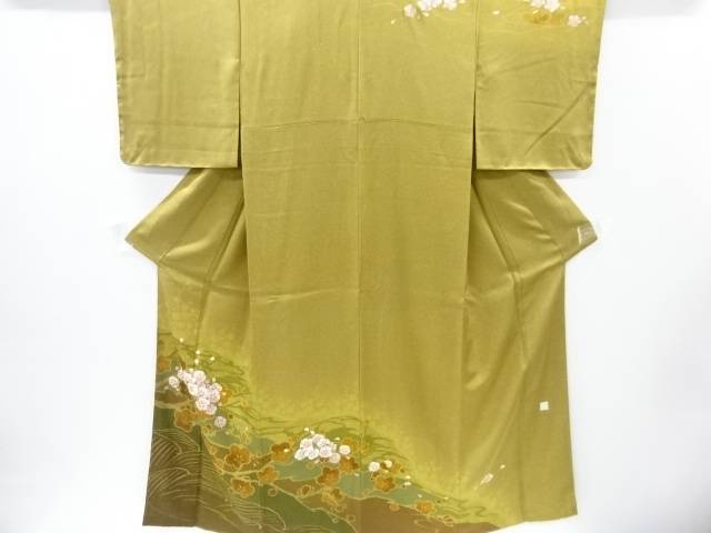 未使用品 仕立て上がり 荒波に花模様訪問着 送料無料 和服 和装 着物 きもの おしゃれ かわいい Rollinrockrecords Com