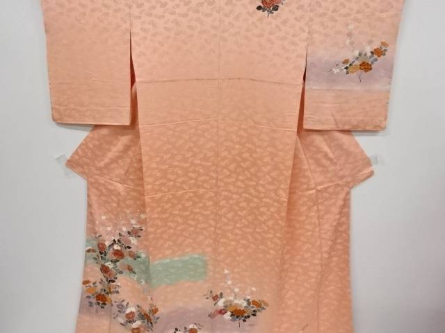 お洒落無限大 リサイクル 菊に牡丹模様訪問着 送料無料 和服 和装 着物 きもの おしゃれ かわいい 速達メール便 Gradip Com