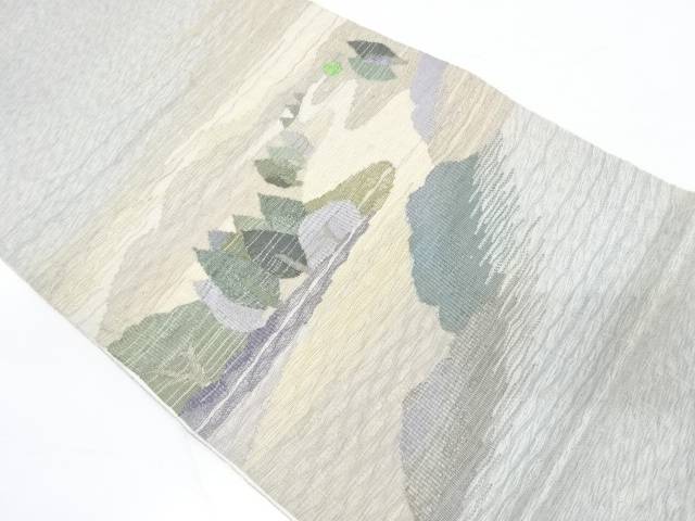 帯 あすつく 和装 自粛応援セール35 オフ リサイクル すくい織樹木風景模様織出し袋帯 送料無料 和服 着物 かわいい おしゃれ 帯 きもの Beachsidecliniccr Com