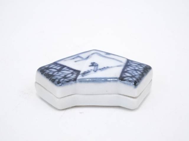 楽天市場】【中古】【香道】乾山伝七造 染付銀杏香合【送料無料