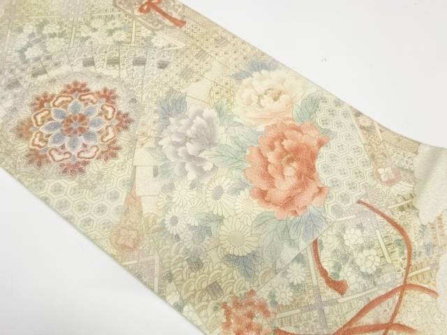 日本最大級 かわいい 落款あり 逸品 美品 袋帯 小森草木染工房 中古 正絹 全通 黒 金糸 音符 鍵盤 音色 帯 Www Williamssound Com
