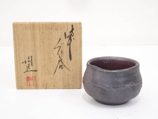 珍品　備前焼　鯛型 酒杯 お皿　明治期　煎茶道具　備前　茶具　陶器　陶芸 6007576_001.jpg
