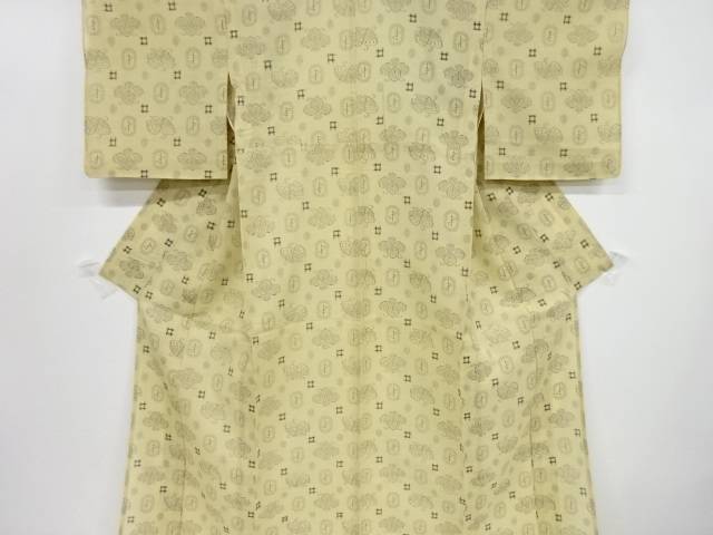 色々な 着物 かわいい おしゃれ きもの 和装 リサイクル 紗紬花に井桁模様織り出し着物 送料無料 和服 Www Dgb Gov Bf