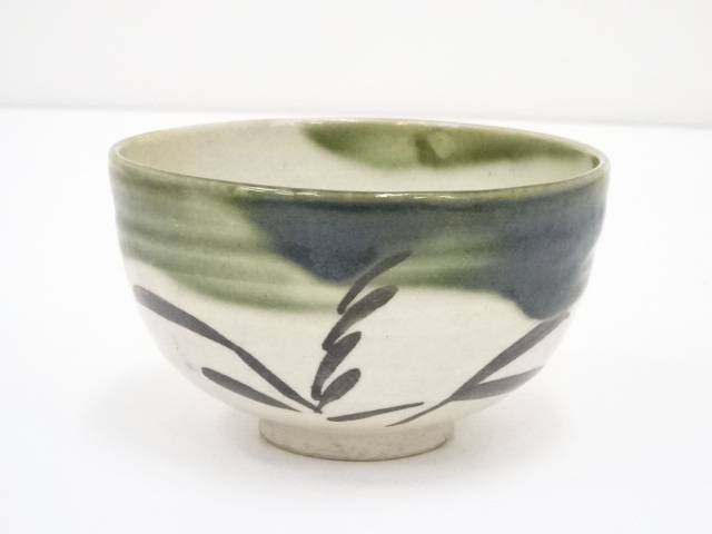 楽天市場】【中古】【茶道具】京焼 宇野徹造 織部釉茶碗（共箱