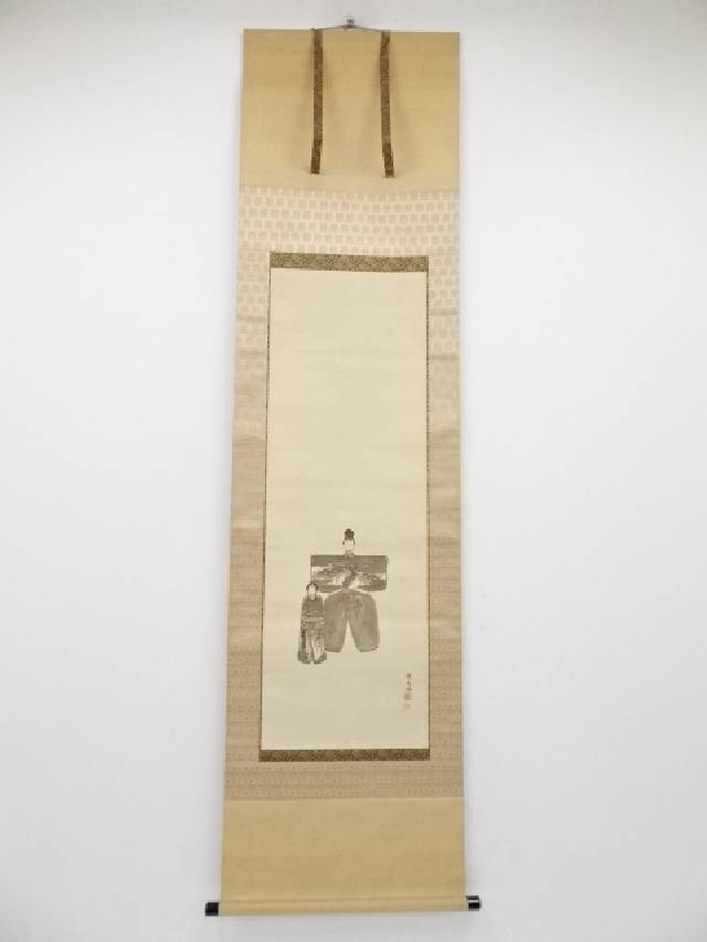 第1位獲得 72時間タイムセール30 オフ 書画 庄田鶴友筆 立雛図 肉筆絹本掛軸 保護箱 送料無料 年中掛け 床の間 リビング 寝室 和室 表具 書 おしゃれ インテリア アート 絵画 芸術 掛け軸 早割クーポン Www Fundasamin Org Ar