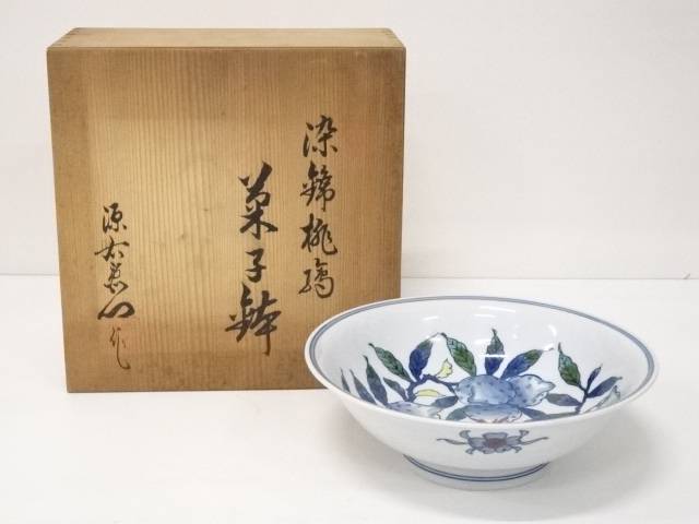 人気ショップが最安値挑戦 陶芸 陶器 有田焼 館林源右衛門造 染錦桃絵菓子鉢 共箱 送料無料 茶器 茶道具 骨董 お茶 和食器 おしゃれ 和菓子 来客 上品 インテリア 主菓子 かわいい 菓子器 Ksk 全日本送料無料 Www Indiatribune Com