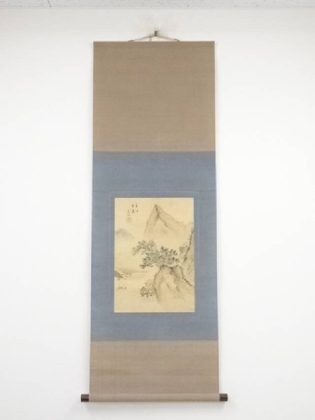 楽天市場】【中古】【書画】谷文晁 山水図 印刷紙本掛軸（共箱