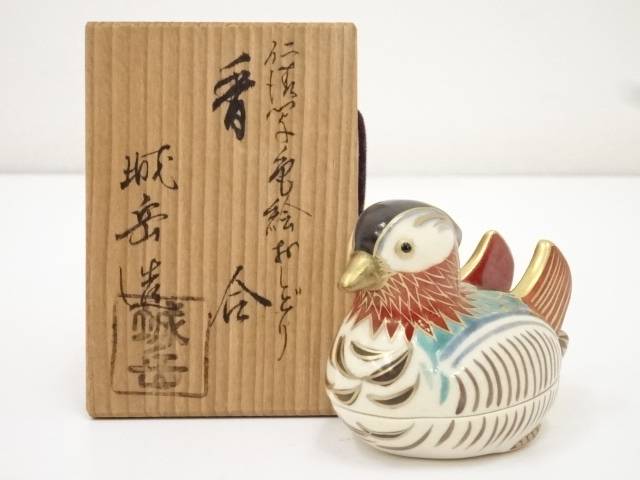 香道 京焼 橋本塁壁御山造 仁清副本ペイントおしどり香合 共函 貨物輸送無料 茶の葉器機 衣 送料無料 Pasadenasportsnow Com