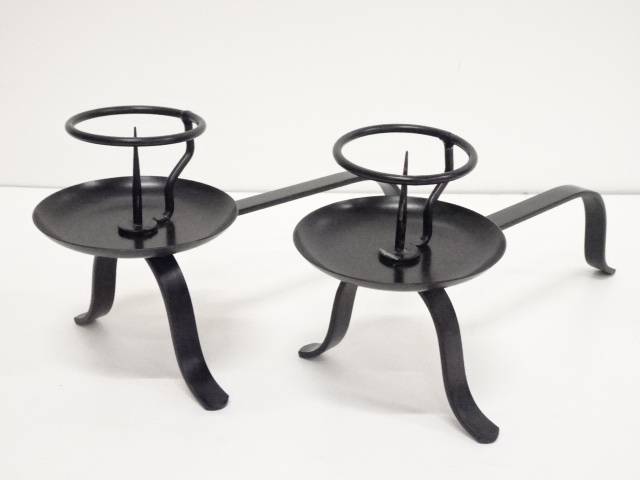 茶道具 手燭一対 送料無料 中古 茶器 茶道具 骨董 お茶 てしょく ロウソク立て キャンドルホルダー キャンドルスタンド おしゃれ Tuot Ambersteak House