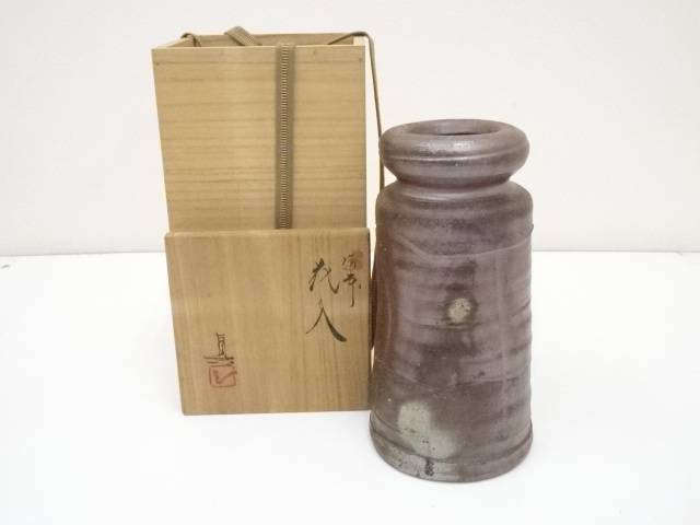 華道 備前焼 武用真造 花入 共箱 送料無料 中古 花器 華道具 茶道具 フラワーベース 花瓶 生け花 生花 花入れ おしゃれ インテリア 園芸 ガーデニング Hnir Bhojpurisahityasarita Com