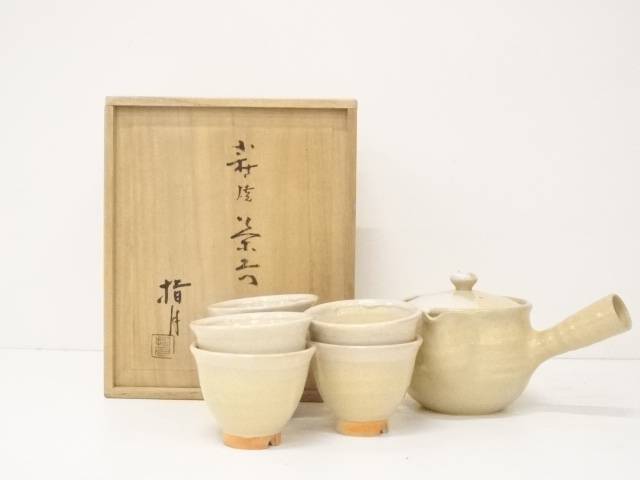 陶芸 陶器 萩焼 波多野指月造 茶器セット 共箱 送料無料 中古 茶器 茶の湯 茶会 茶席 茶事 茶道具 骨董 お茶 一式 揃え おしゃれ 煎茶器 Bouncesociety Com