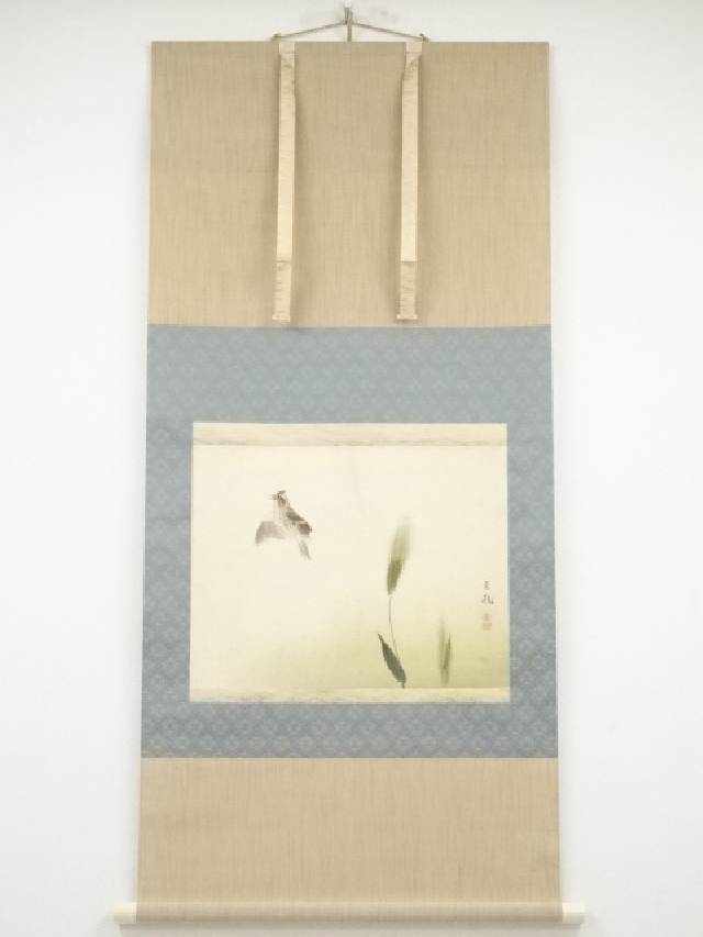 【真作】掛軸　今井月庵　開運三桃図　人気画家　定番作品　共箱入　M112 掛け軸 今井月庵 開運十全図 七福神 絹本 希少 軸装 茶道具 掛軸