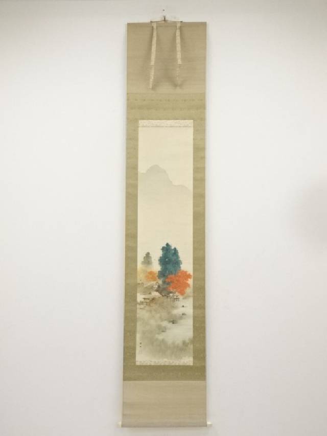 ☆床の間には優しさと存在感のある☆掛軸　春挙　画題：宇志　共箱付き☆ 掛軸 千春『鶴之図』日本画 絹本 肉筆 共箱付 掛け軸 p083113の