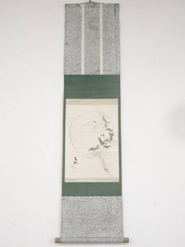 楽天市場】【中古】【書画】山口芳月筆 川蝉 肉筆絹本掛軸（共箱