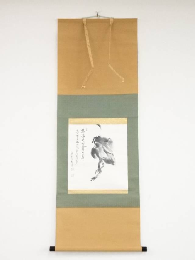 楽天市場】【中古】【書画】佐々木絶学軒筆 大黒騎牛図 肉筆紙本