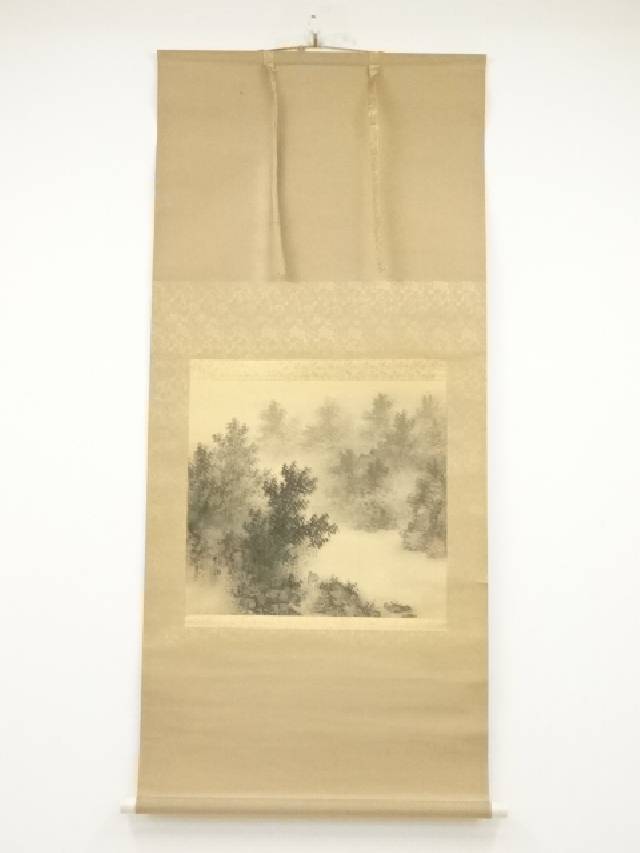 楽天市場】【中古】【書画】味方海山筆 月梅 肉筆絹本掛軸（保護