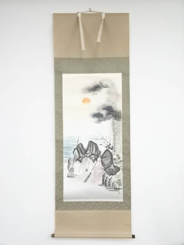 楽天市場】【中古】【書画】長谷川清堂筆 高砂 肉筆絹本掛軸（共
