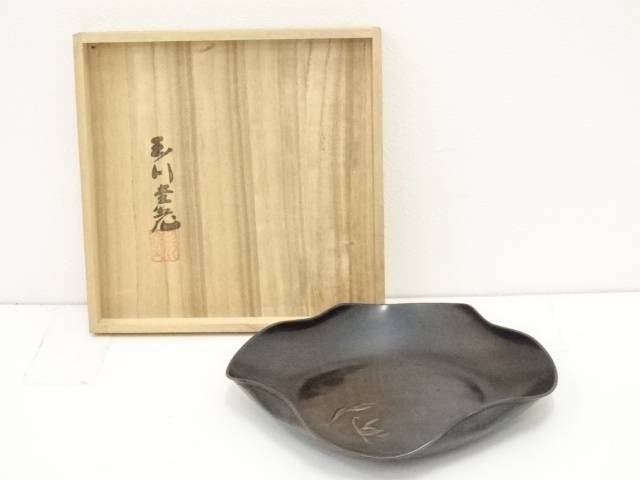 黄銅　菓子器鉢　金属皿　骨董品　時代物 黄銅 菓子器鉢 金属皿 骨董品 時代物