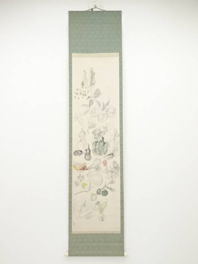 楽天市場】【中古】【書画】久保田桃水筆 柿子図 肉筆紙本掛軸