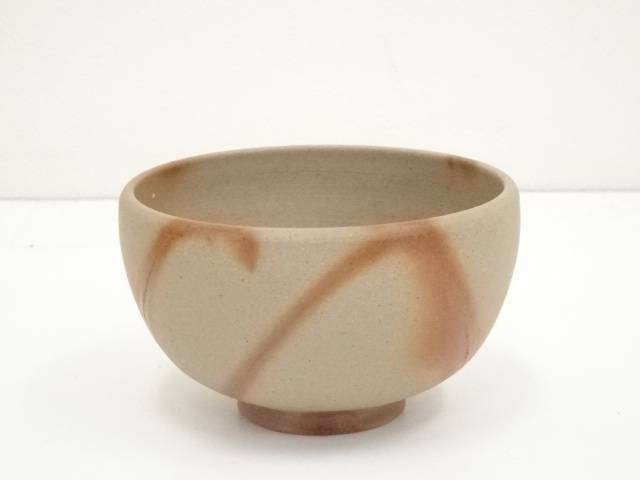 市場 茶道具 中古 抹茶碗 おしゃれ 茶道 備前焼 木村友敬造 送料無料 共箱 茶碗 抹茶 抹茶茶碗