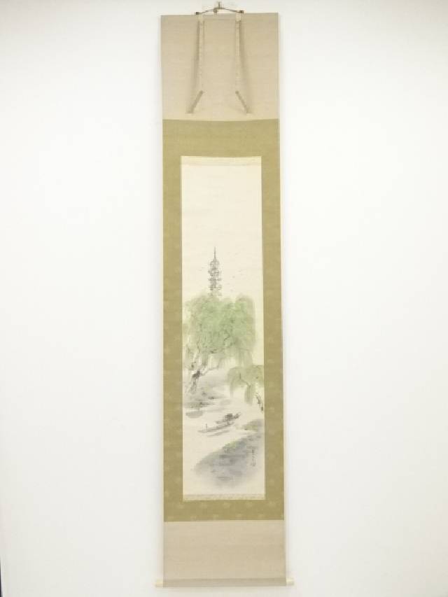 田中案山子　野葡萄　花鳥画　掛け軸　共箱　書画、骨董品、美術品 田中案山子 野葡萄 花鳥画 掛け軸 共箱 書画、骨董品、美術品