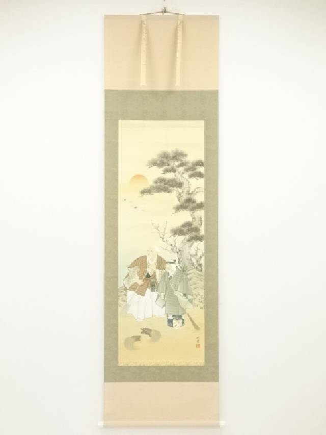 美品 掛け軸 田中六一作 豊穣春秋二十六景図 共箱 縁起物 田植え 豊作 楽天市場】【中古】【書画】田中六一筆 豊穣春秋二十六景 肉筆