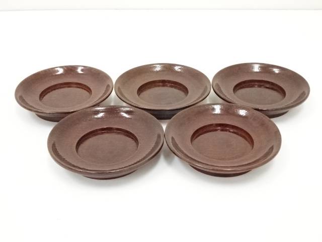 『gomoさん専用』茶道具　茶托　五客揃 楽天市場】茶托 セット おしゃれ 4.5寸 小判茶托 銀地 5枚組