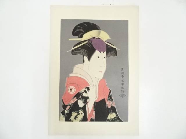 東州斎写楽 黒雲母摺 大判木版画16枚セット 楽天市場】東洲斎写楽 名作選集より 「 二世大谷鬼次の江戸兵衛