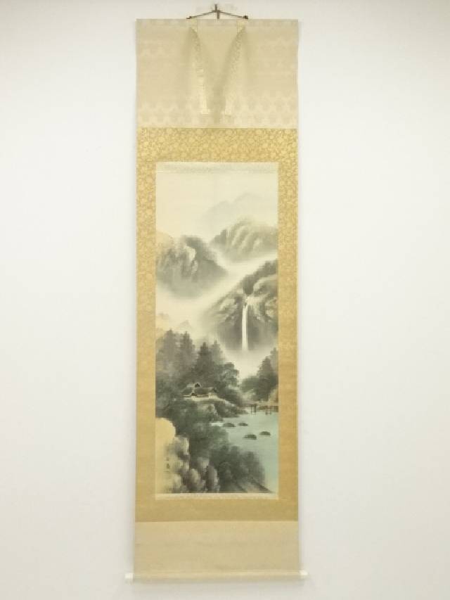 【真作】平岩長四郎/山家図/山水図/横物/掛軸/名家伝来/AC-789 楽天市場】【中古】【書画】平岩長四郎筆 水墨山水 荒川渓谷