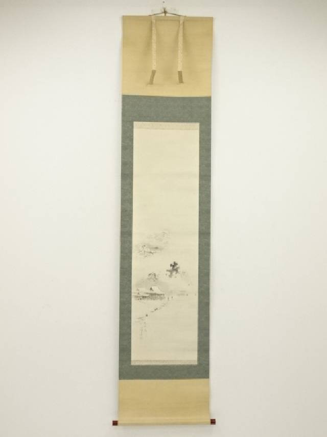 楽天市場】【中古】【書画】高木清泉筆 鴇（トキ） 肉筆絹本掛軸