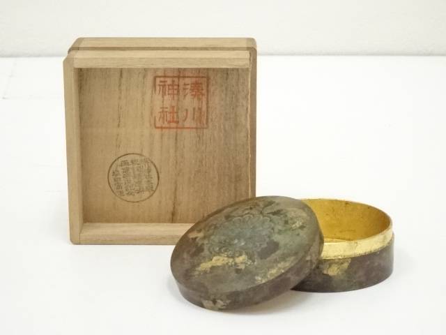 楽天市場】【香道】秀峰造 鎌彫亀香合（共箱）【送料無料】[中古