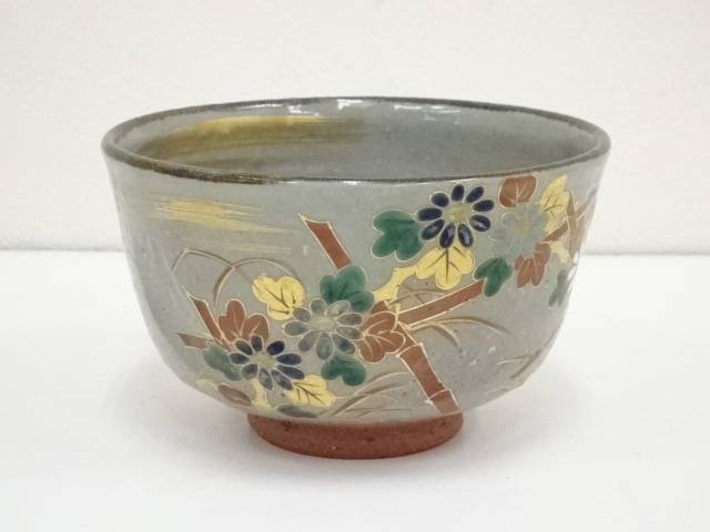 茶碗 乾山 菊流水】庄左エ門（押小路窯）