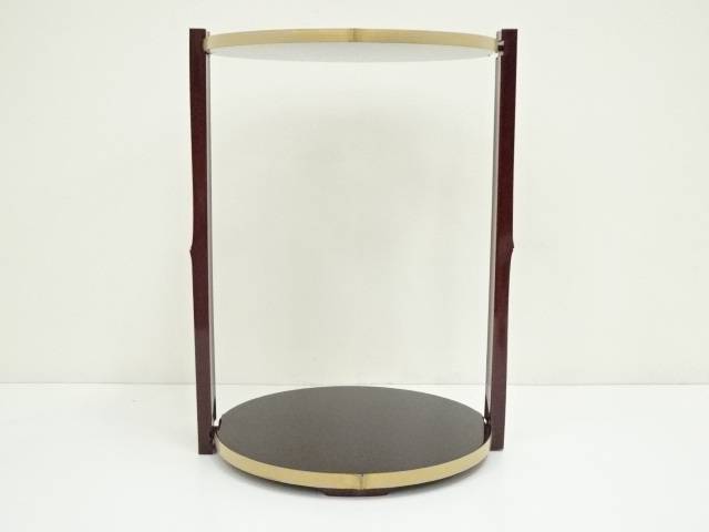 而妙斎好竹張溜丸卓 竹菖蒲香合 即中斎好写