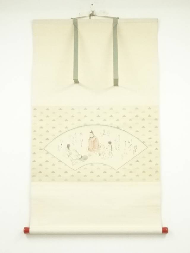 【茶道具】須磨夏郷(須磨対水息子)筆「兜図」　茶掛　待合掛け　軸B901 茶道具】須磨夏郷(須磨対水息子)筆「兜図」 茶掛 待合掛け 軸