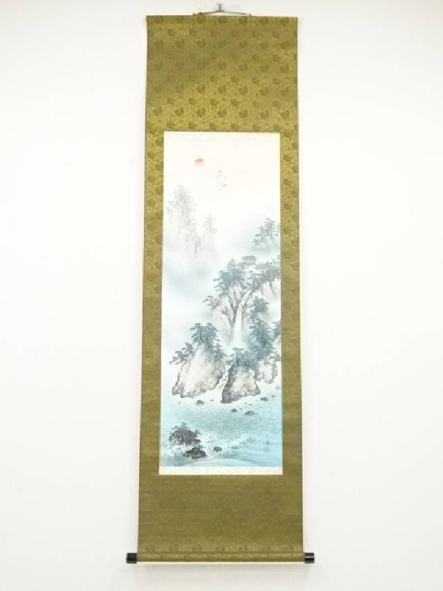 楽天市場】【中古】【書画】箕浦元章筆 二行書 肉筆紙本掛軸（箱
