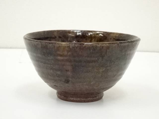 鉄釉 筒茶碗 古美術 古道具 アンティーク 茶道具 茶碗 古美術 肥後 - 古上野<br>筒茶碗 | 古美術品専門サイト fufufufu.com