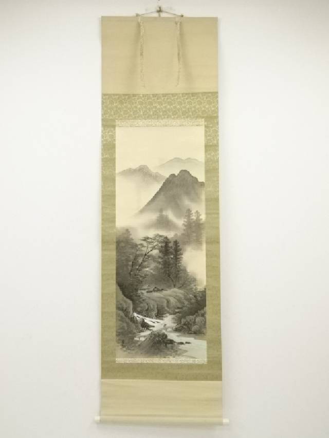 楽天市場】【中古】【書画】五十嵐春山筆 遊鯉 肉筆絹本掛軸（共