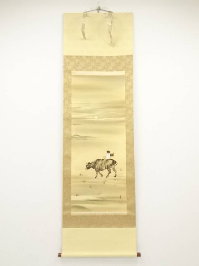 楽天市場】【中古】【書画】佐々木絶学軒筆 大黒騎牛図 肉筆紙本
