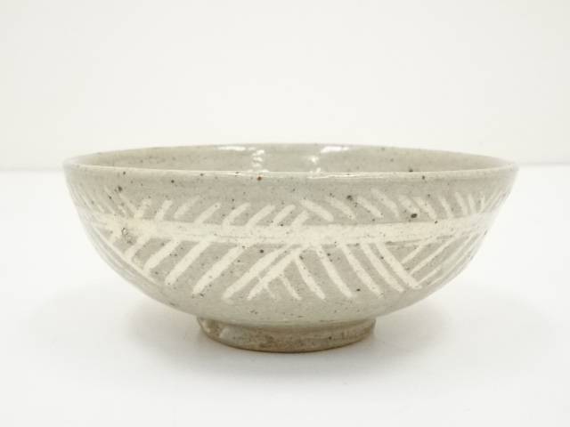 330『三島手 抹茶茶碗』　　/骨董品 古美術 古玩 アンティーク 阿漕窯造 御本三島数茶碗12客（保護箱） 茶道 抹茶 おしゃれ