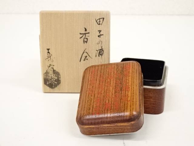 楽天市場】【香道】秀峰造 鎌彫亀香合（共箱）【送料無料】[中古