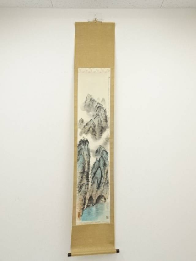 楽天市場】【中古】【書画】箕浦元章筆 二行書 肉筆紙本掛軸（箱