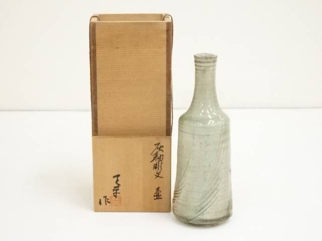 萬古焼　森一蔵作陶　壺　ツボ　作家物　飾りツボ　インテリア　陶器 萬古焼 森一蔵作陶 壺 ツボ 作家物 飾りツボ インテリア 陶器