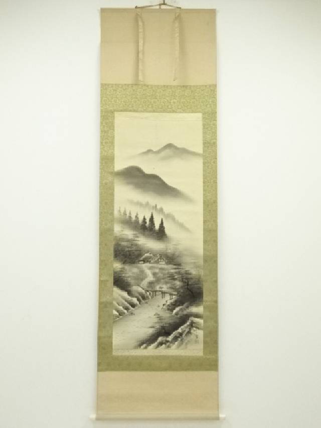 楽天市場】【中古】【書画】石田雪外筆 風水黄金富峰図 肉筆絹本